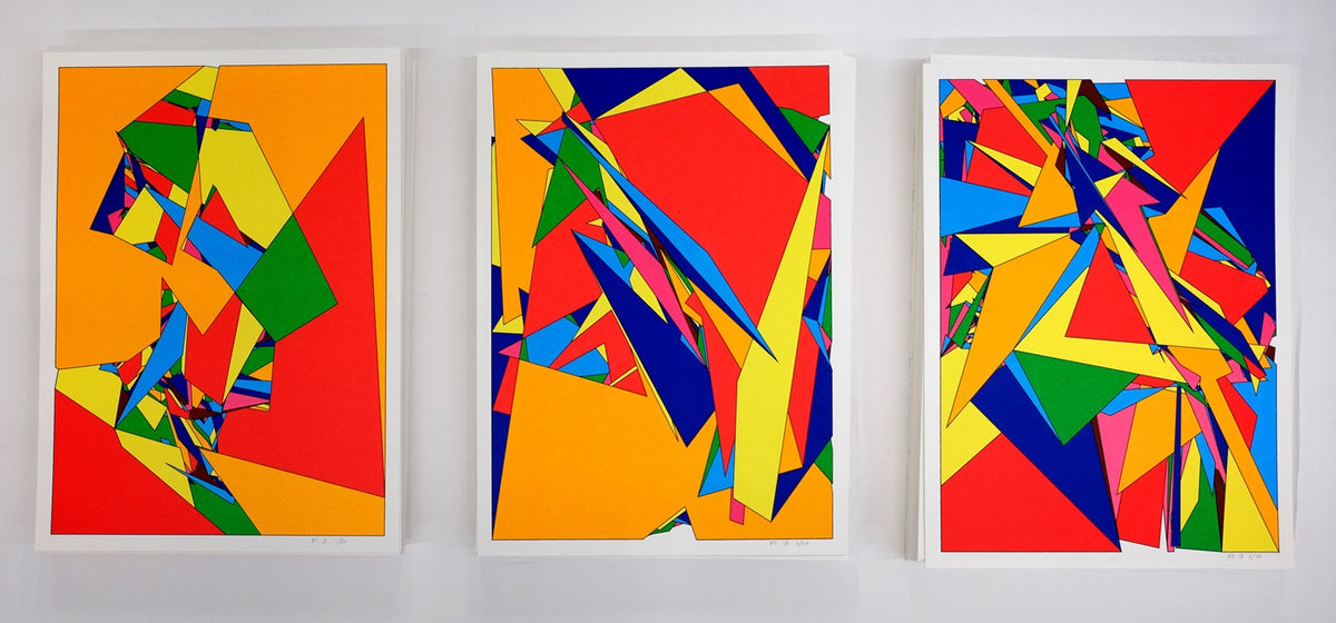 BORIS TELLEGEN - Limited Edition Silkscreen print - GLITCH I,II